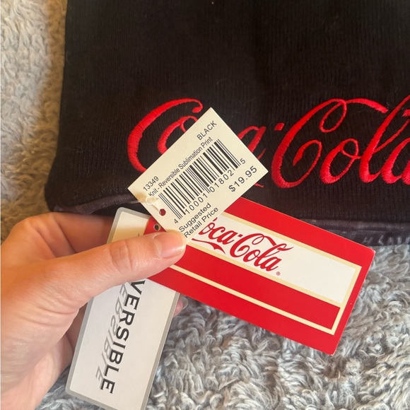 NWT Coca-Cola Black Beanie - Picture 2 of 5